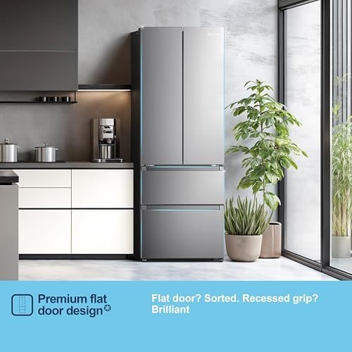 Fridgemaster MF70450ES French Door Fridge Freezer, 485L, Total No Frost, Silver - Image 19
