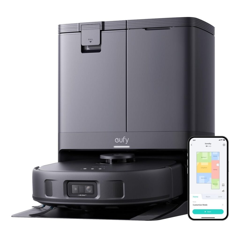 eufy X10 Pro Omni Robot Vacuum & Mop with All-in-One Station, Black (T2351)