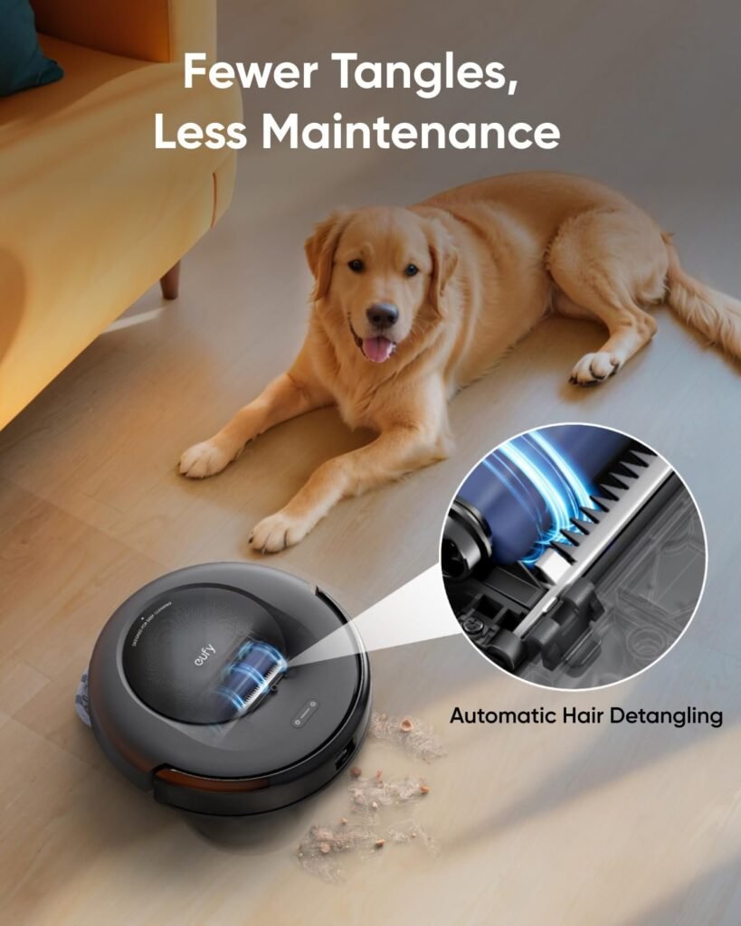 eufy Omni C20 Robot Vacuum & Mop with All-in-One Station, Black (T2280) — view 4